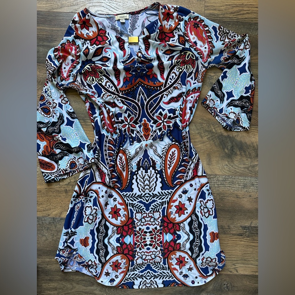Fitted Paisley Dress